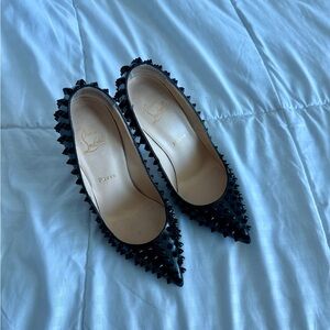 Christian Louboutin Black Studded Heels